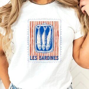 Sardines Graphics Shirt, Trendy Sardine Shirt